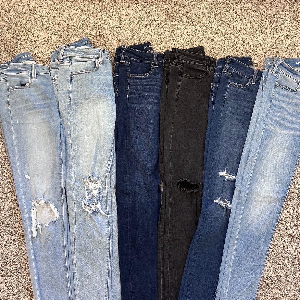 American Eagle skinny jean lot
